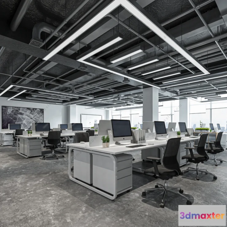 1123264 - 3D OFFICE INTERIOR (VRAY) - WORKSPACE 3D SCENES - 004