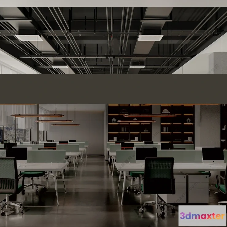 1123266 - 3D OFFICE INTERIOR (VRAY) - WORKSPACE 3D SCENES - 005