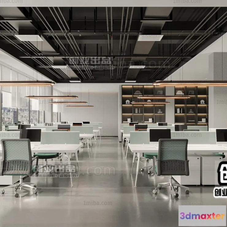 1123286 - 3D OFFICE INTERIOR (VRAY) - WORKSPACE 3D SCENES - 015