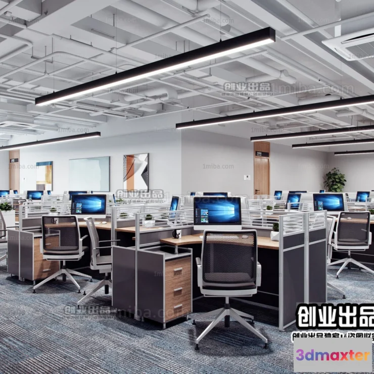 1123288 - 3D OFFICE INTERIOR (VRAY) - WORKSPACE 3D SCENES - 016
