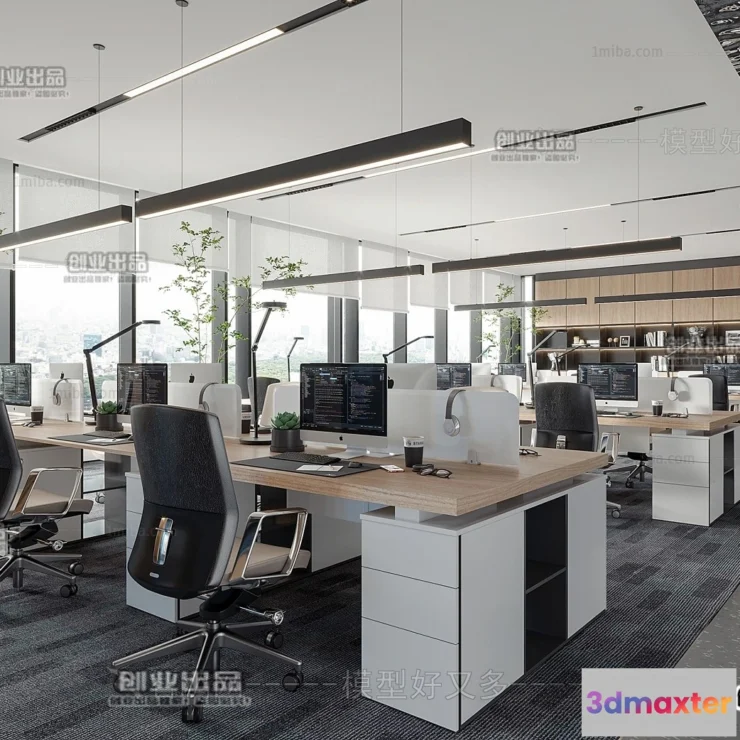 1123290 - 3D OFFICE INTERIOR (VRAY) - WORKSPACE 3D SCENES - 017