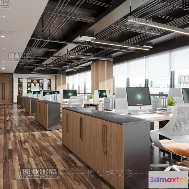 1123292 - 3D OFFICE INTERIOR (VRAY) - WORKSPACE 3D SCENES - 018