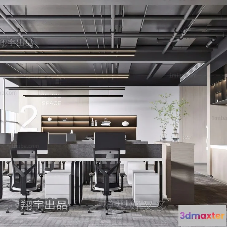 1123296 - 3D OFFICE INTERIOR (VRAY) - WORKSPACE 3D SCENES - 020