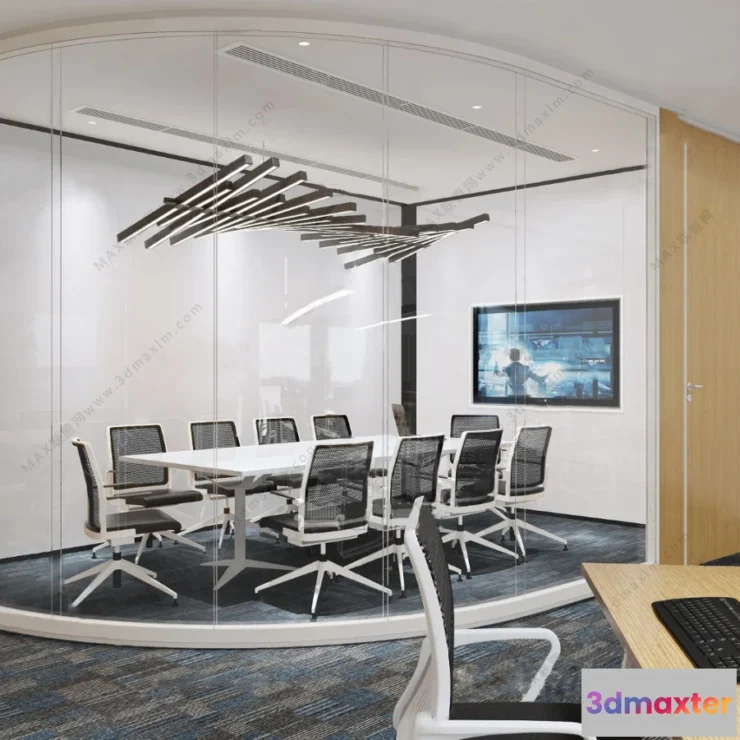 1123298 - 3D OFFICE INTERIOR (VRAY) - WORKSPACE 3D SCENES - 021