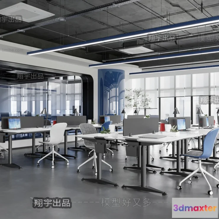 1123306 - 3D OFFICE INTERIOR (VRAY) - WORKSPACE 3D SCENES - 025