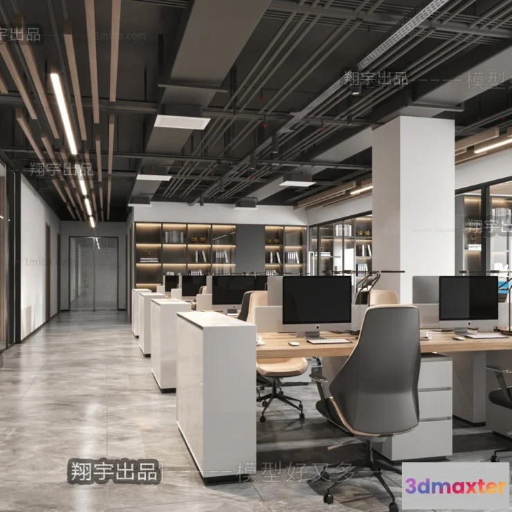 1123308 - 3D OFFICE INTERIOR (VRAY) - WORKSPACE 3D SCENES - 026