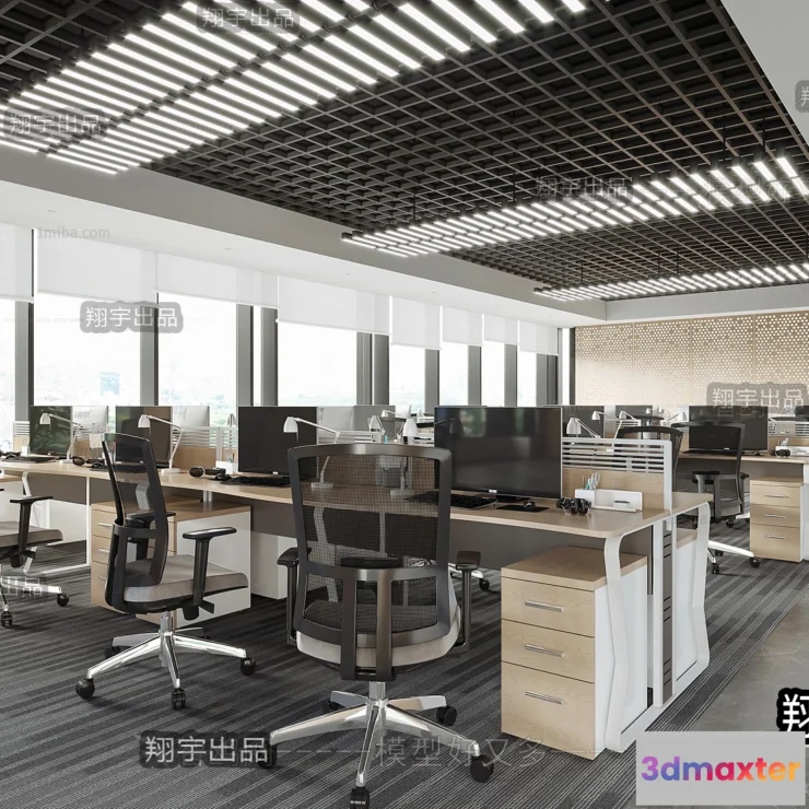 1123310 - 3D OFFICE INTERIOR (VRAY) - WORKSPACE 3D SCENES - 027