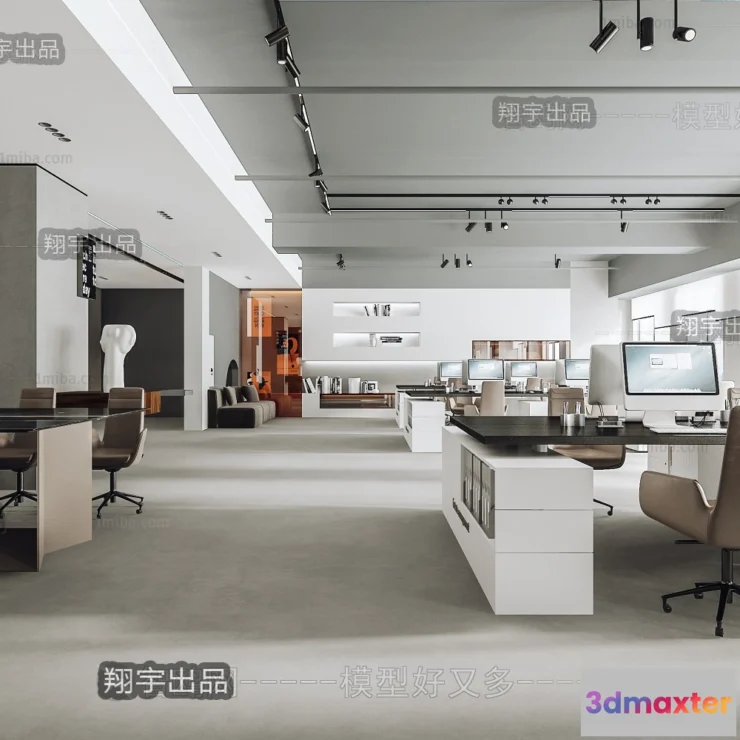 1123316 - 3D OFFICE INTERIOR (VRAY) - WORKSPACE 3D SCENES - 030