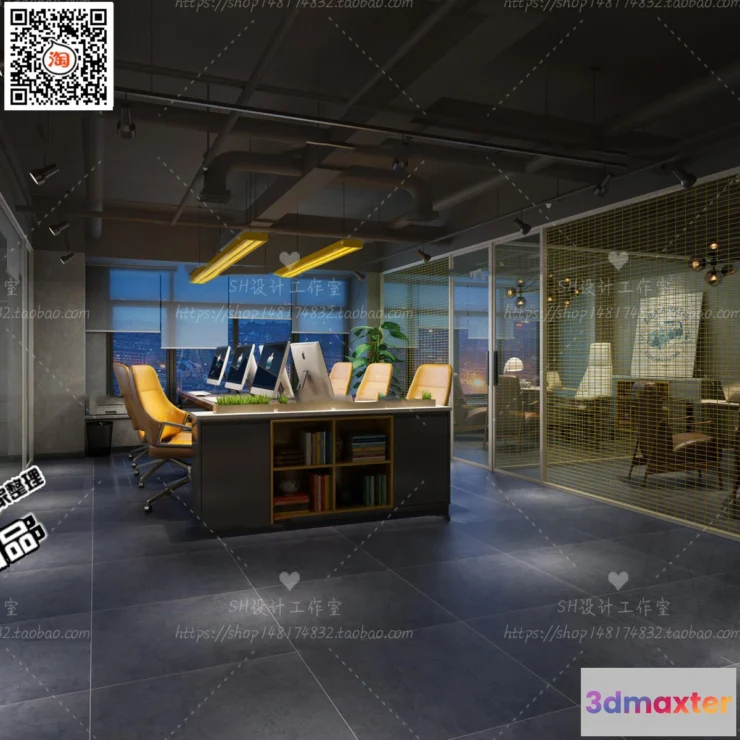 1123344 - 3D OFFICE INTERIOR (VRAY) - WORKSPACE 3D SCENES - 044