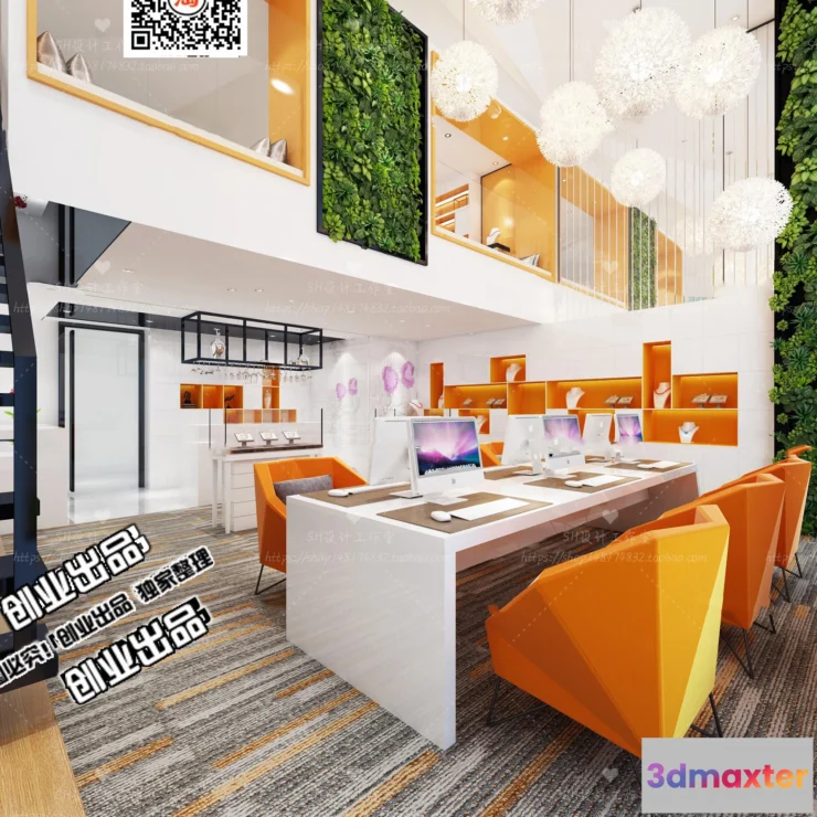 1123352 - 3D OFFICE INTERIOR (VRAY) - WORKSPACE 3D SCENES - 048