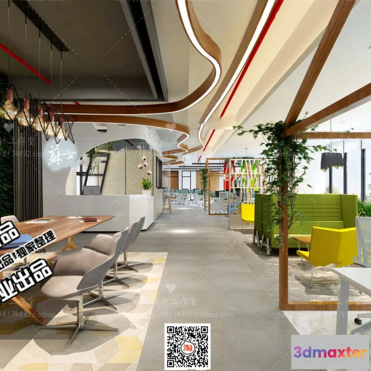 1123358 - 3D OFFICE INTERIOR (VRAY) - WORKSPACE 3D SCENES - 051