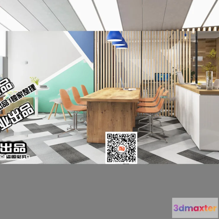 1123376 - 3D OFFICE INTERIOR (VRAY) - WORKSPACE 3D SCENES - 060