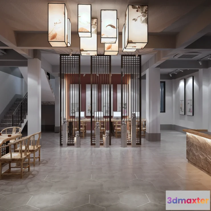 1123382 - 3D OFFICE INTERIOR (VRAY) - WORKSPACE 3D SCENES - 063