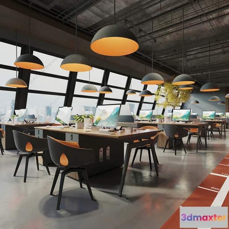 1123386 - 3D OFFICE INTERIOR (VRAY) - WORKSPACE 3D SCENES - 065