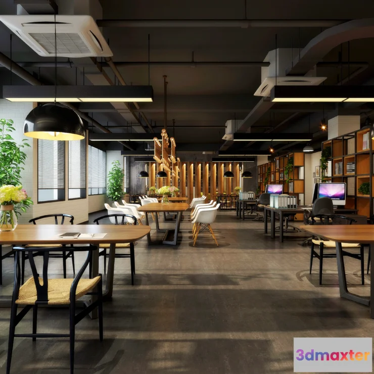 1123390 - 3D OFFICE INTERIOR (VRAY) - WORKSPACE 3D SCENES - 067