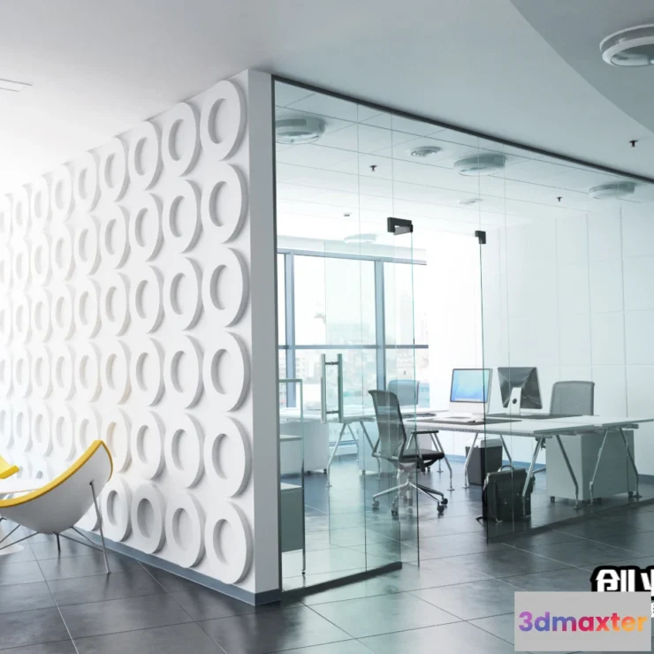 1123398 - 3D OFFICE INTERIOR (VRAY) - WORKSPACE 3D SCENES - 071