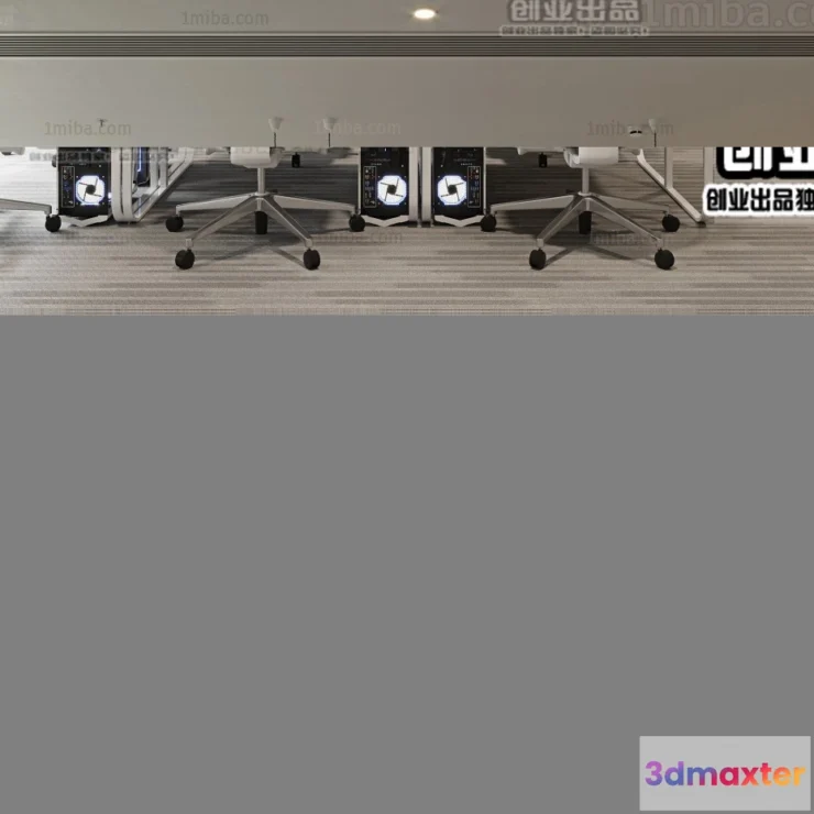 1123408 - 3D OFFICE INTERIOR (VRAY) - WORKSPACE 3D SCENES - 076