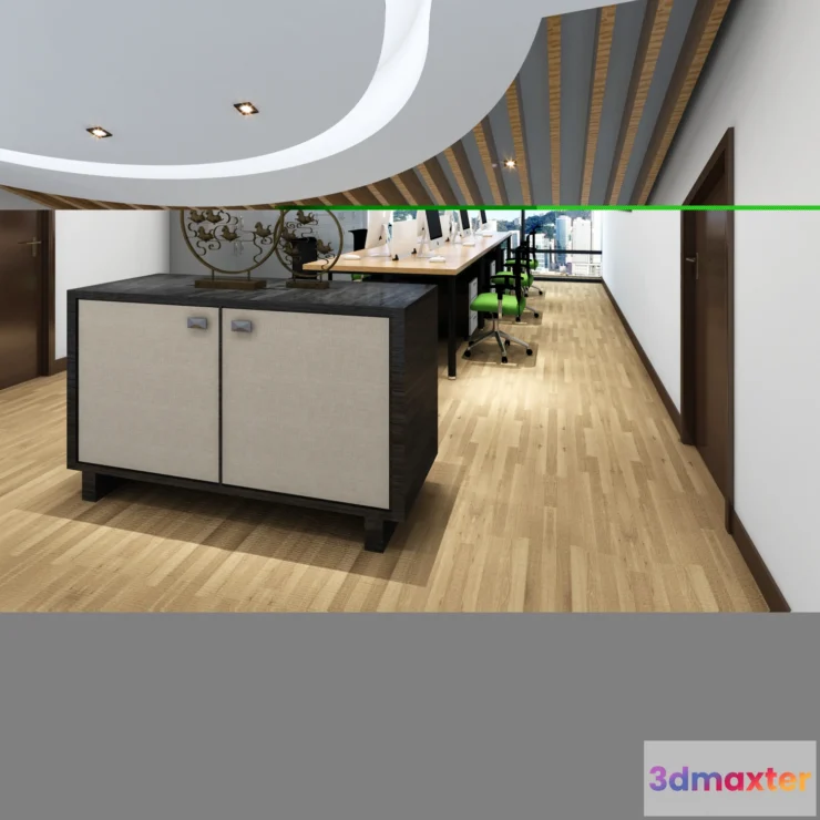1123410 - 3D OFFICE INTERIOR (VRAY) - WORKSPACE 3D SCENES - 077