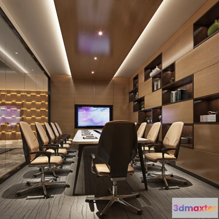 1123414 - 3D OFFICE INTERIOR (VRAY) - WORKSPACE 3D SCENES - 079