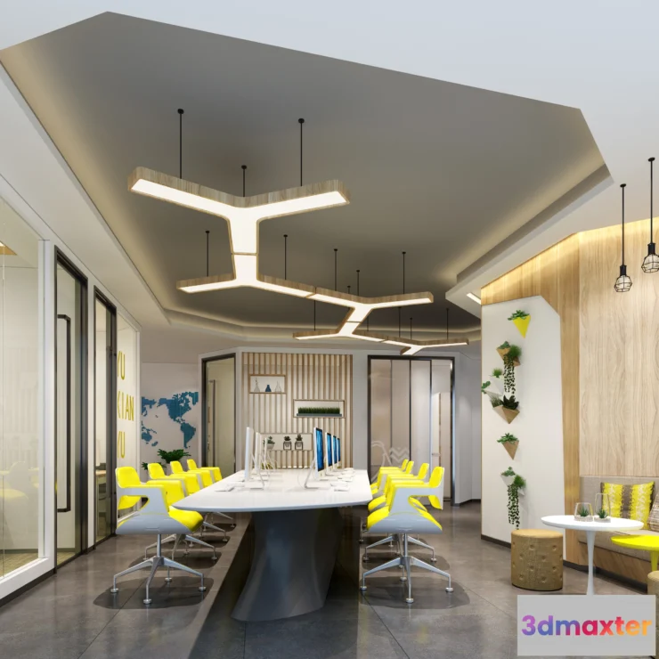 1123422 - 3D OFFICE INTERIOR (VRAY) - WORKSPACE 3D SCENES - 083