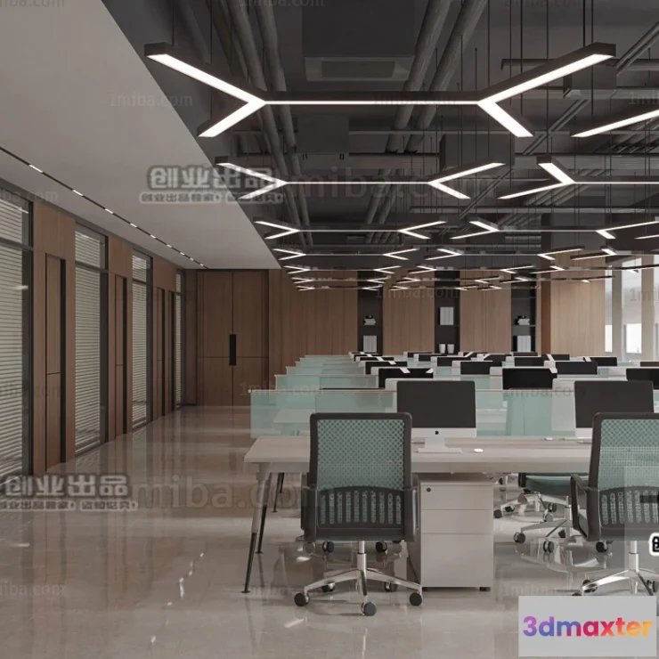 1123428 - 3D OFFICE INTERIOR (VRAY) - WORKSPACE 3D SCENES - 086