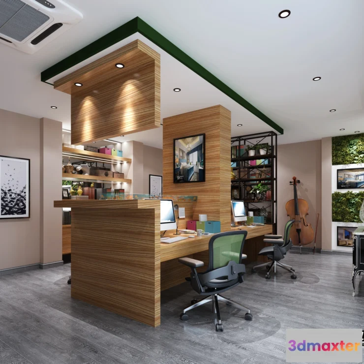 1123440 - 3D OFFICE INTERIOR (VRAY) - WORKSPACE 3D SCENES - 092