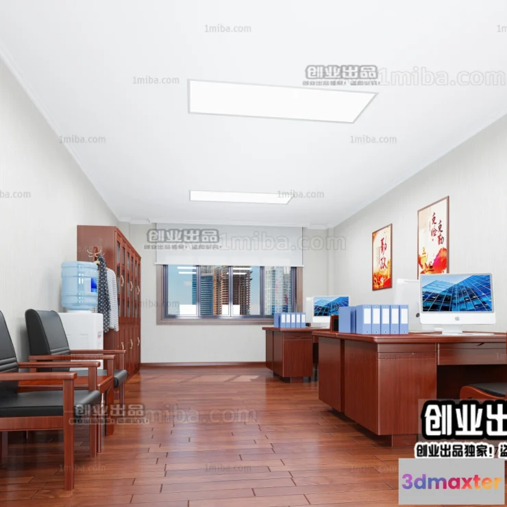 1123450 - 3D OFFICE INTERIOR (VRAY) - WORKSPACE 3D SCENES - 097