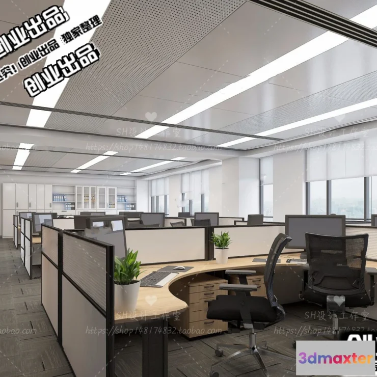1123462 - 3D OFFICE INTERIOR (VRAY) - WORKSPACE 3D SCENES - 103