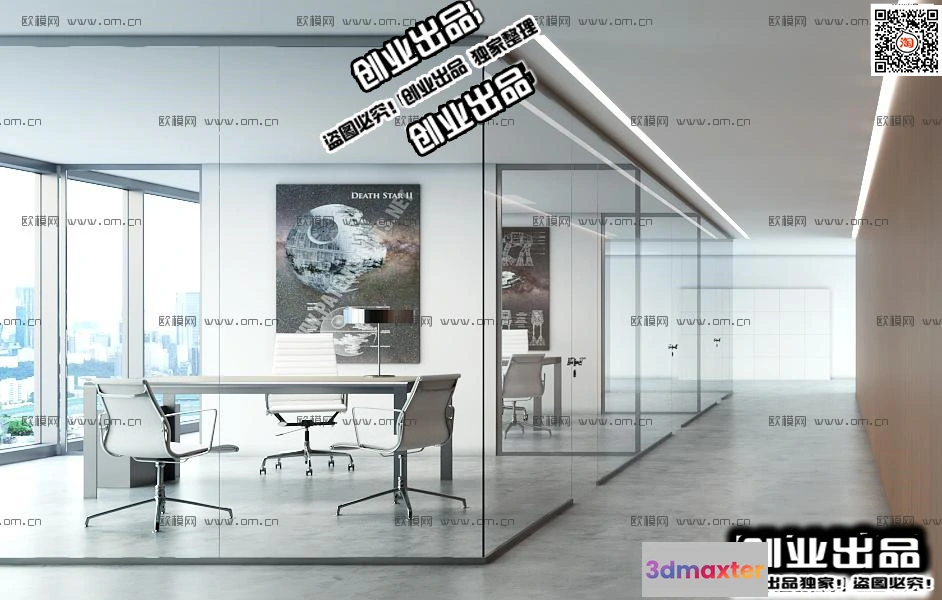 1123466 - 3D OFFICE INTERIOR (VRAY) - WORKSPACE 3D SCENES - 105