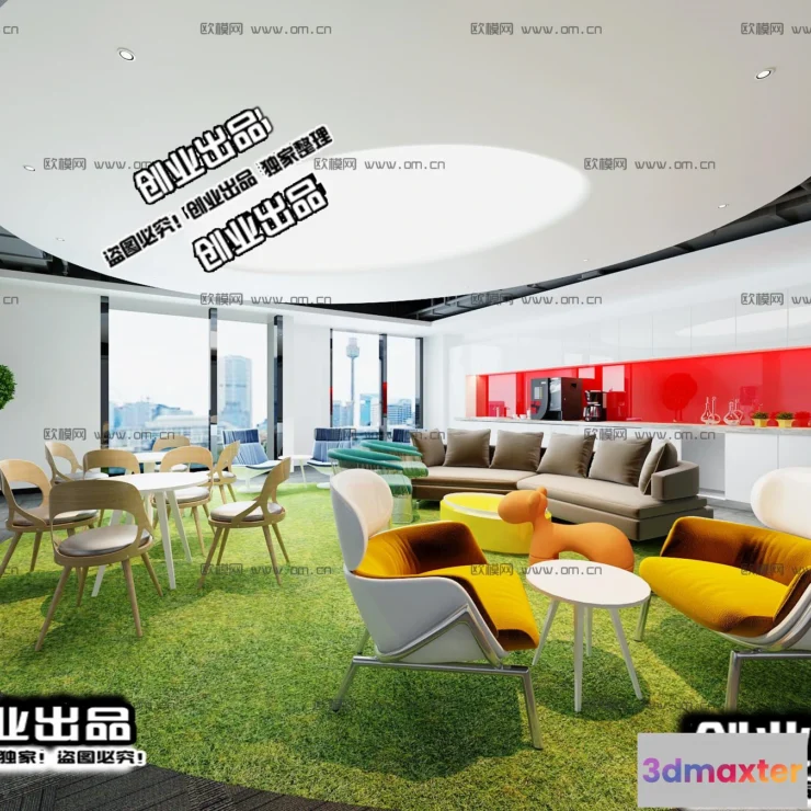 1123470 - 3D OFFICE INTERIOR (VRAY) - WORKSPACE 3D SCENES - 107