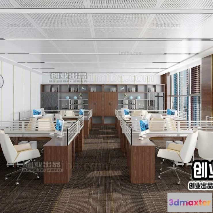 1123472 - 3D OFFICE INTERIOR (VRAY) - WORKSPACE 3D SCENES - 108
