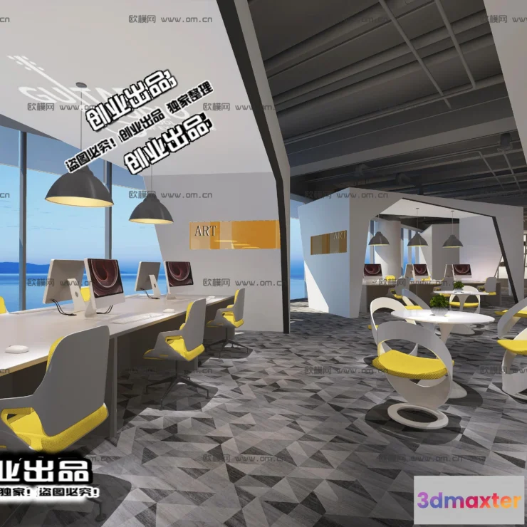 1123492 - 3D OFFICE INTERIOR (VRAY) - WORKSPACE 3D SCENES - 118