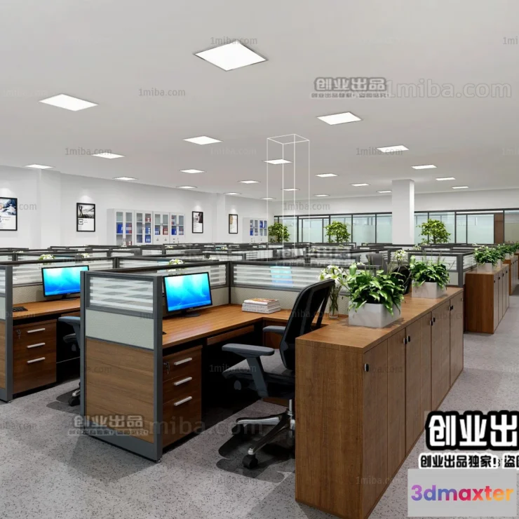 1123494 - 3D OFFICE INTERIOR (VRAY) - WORKSPACE 3D SCENES - 119