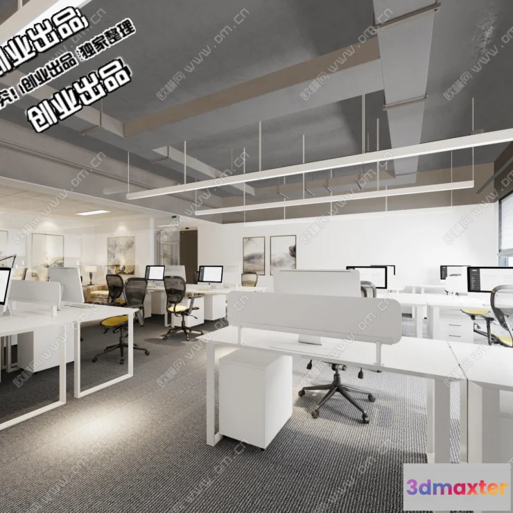 1123496 - 3D OFFICE INTERIOR (VRAY) - WORKSPACE 3D SCENES - 120