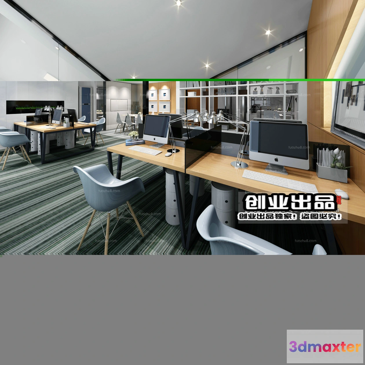 1123510 - 3D OFFICE INTERIOR (VRAY) - WORKSPACE 3D SCENES - 127