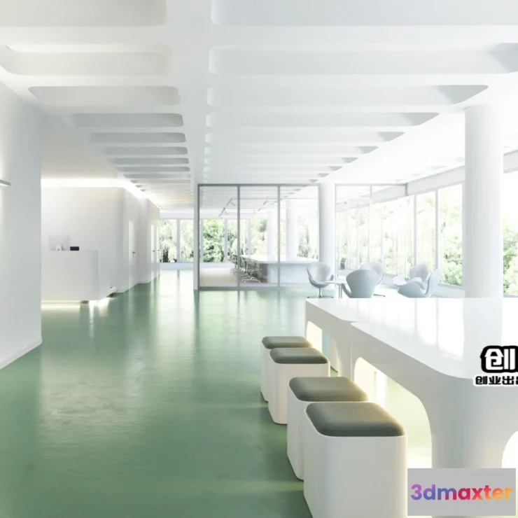 1123512 - 3D OFFICE INTERIOR (VRAY) - WORKSPACE 3D SCENES - 128
