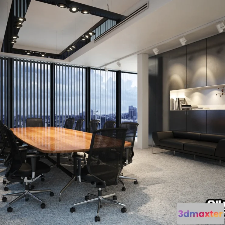 1123514 - 3D OFFICE INTERIOR (VRAY) - WORKSPACE 3D SCENES - 129