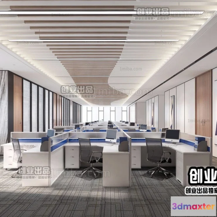 1123520 - 3D OFFICE INTERIOR (VRAY) - WORKSPACE 3D SCENES - 132