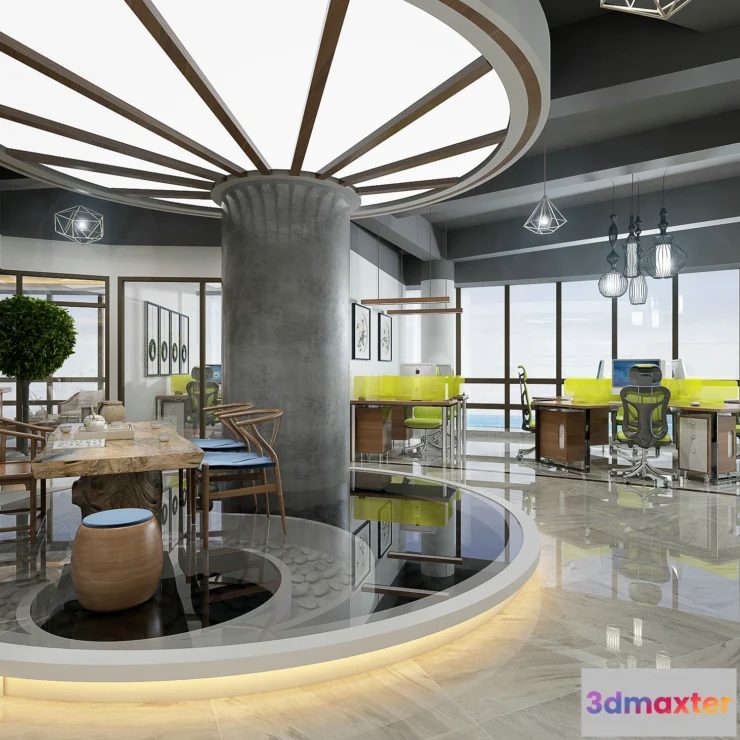 1123526 - 3D OFFICE INTERIOR (VRAY) - WORKSPACE 3D SCENES - 135