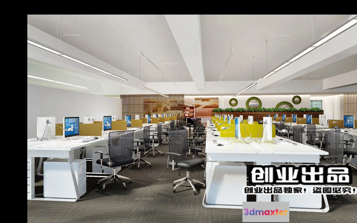 1123534 - 3D OFFICE INTERIOR (VRAY) - WORKSPACE 3D SCENES - 139