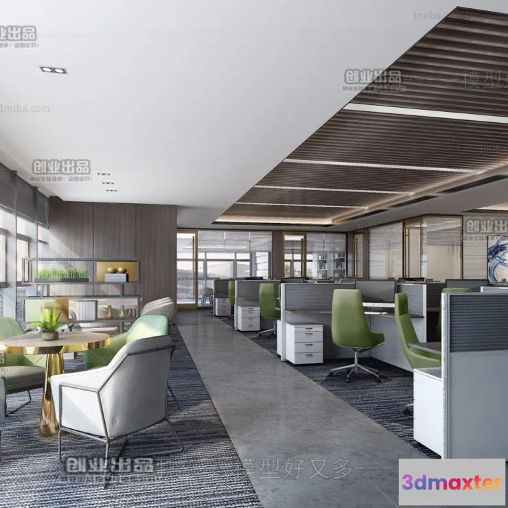 1123536 - 3D OFFICE INTERIOR (VRAY) - WORKSPACE 3D SCENES - 140