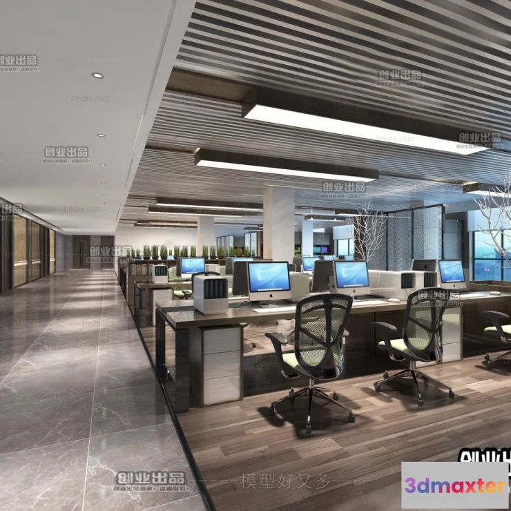 1123556 - 3D OFFICE INTERIOR (VRAY) - WORKSPACE 3D SCENES - 150