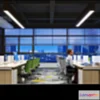 1123566 - 3D OFFICE INTERIOR (VRAY) - WORKSPACE 3D SCENES - 155