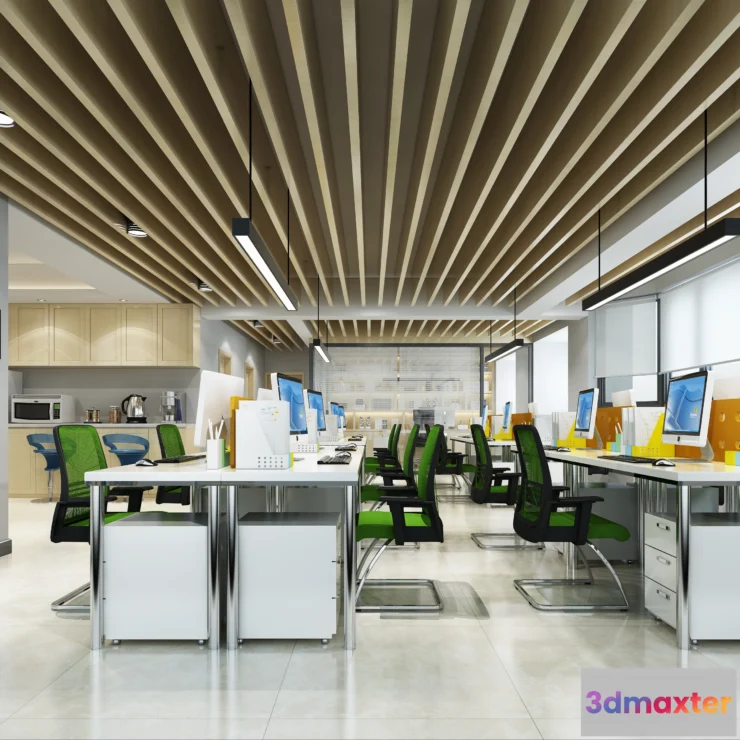 1123568 - 3D OFFICE INTERIOR (VRAY) - WORKSPACE 3D SCENES - 156