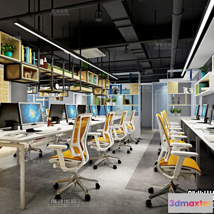 1123572 - 3D OFFICE INTERIOR (VRAY) - WORKSPACE 3D SCENES - 158