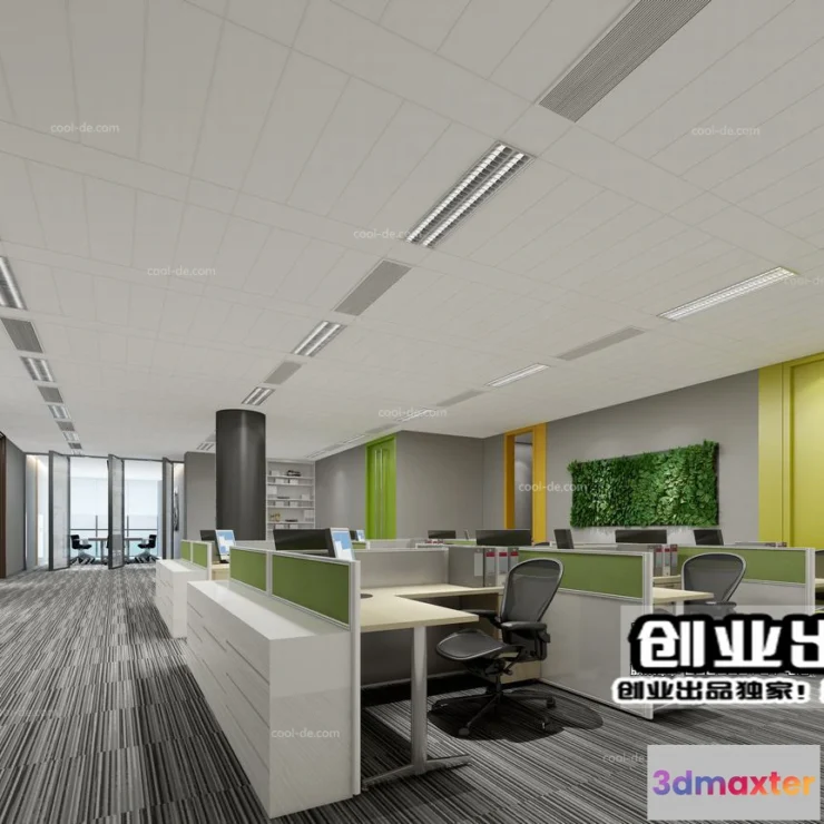 1123586 - 3D OFFICE INTERIOR (VRAY) - WORKSPACE 3D SCENES - 165