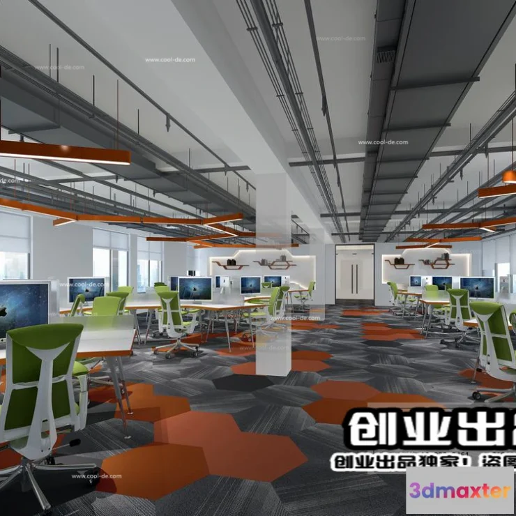 1123606 - 3D OFFICE INTERIOR (VRAY) - WORKSPACE 3D SCENES - 175