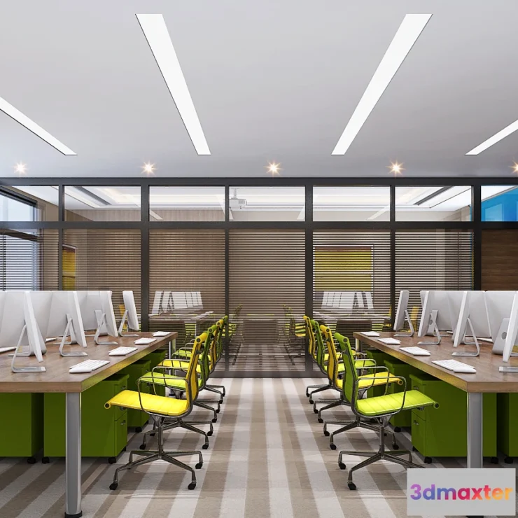 1123608 - 3D OFFICE INTERIOR (VRAY) - WORKSPACE 3D SCENES - 176
