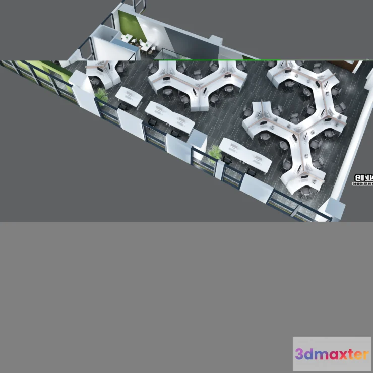 1123616 - 3D OFFICE INTERIOR (VRAY) - WORKSPACE 3D SCENES - 180