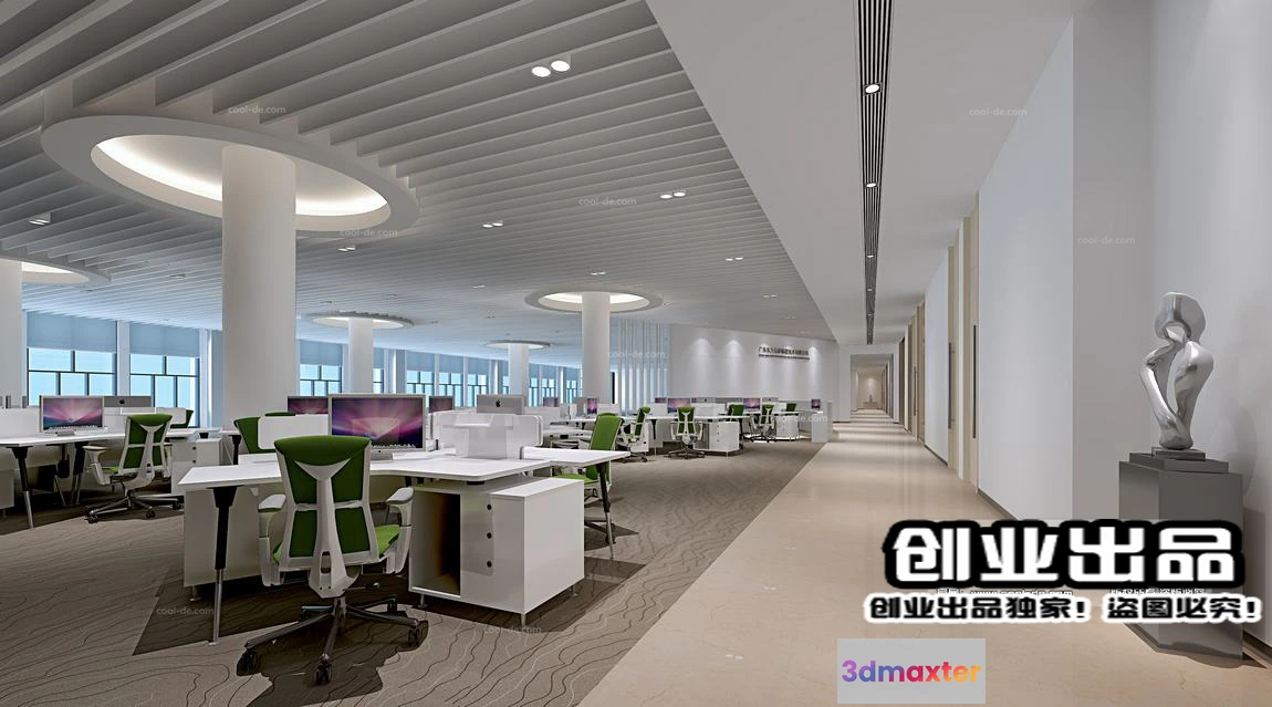 1123622 - 3D OFFICE INTERIOR (VRAY) - WORKSPACE 3D SCENES - 183
